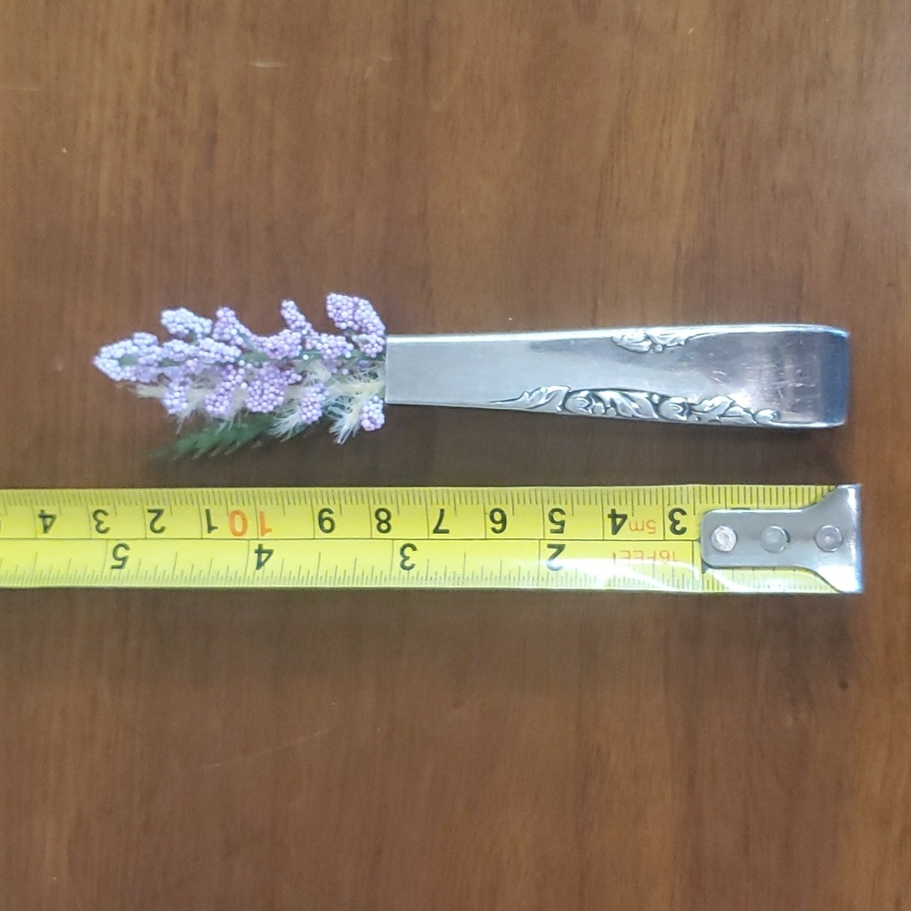 Refrigerator bud vase from vintage silverware - Picture 4 of 5